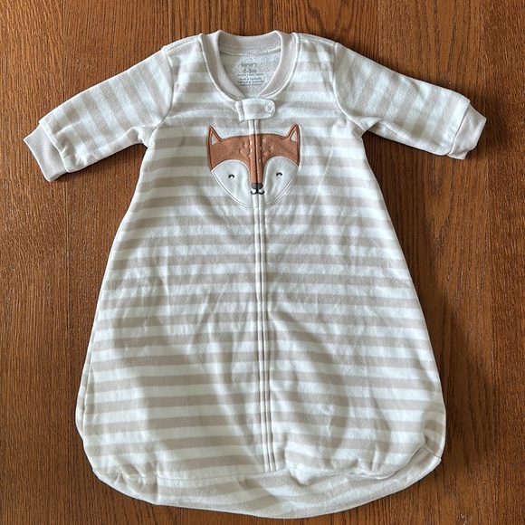 2 Baby Fleece Sleepbag Sleepsuits - Picture 5 of 7